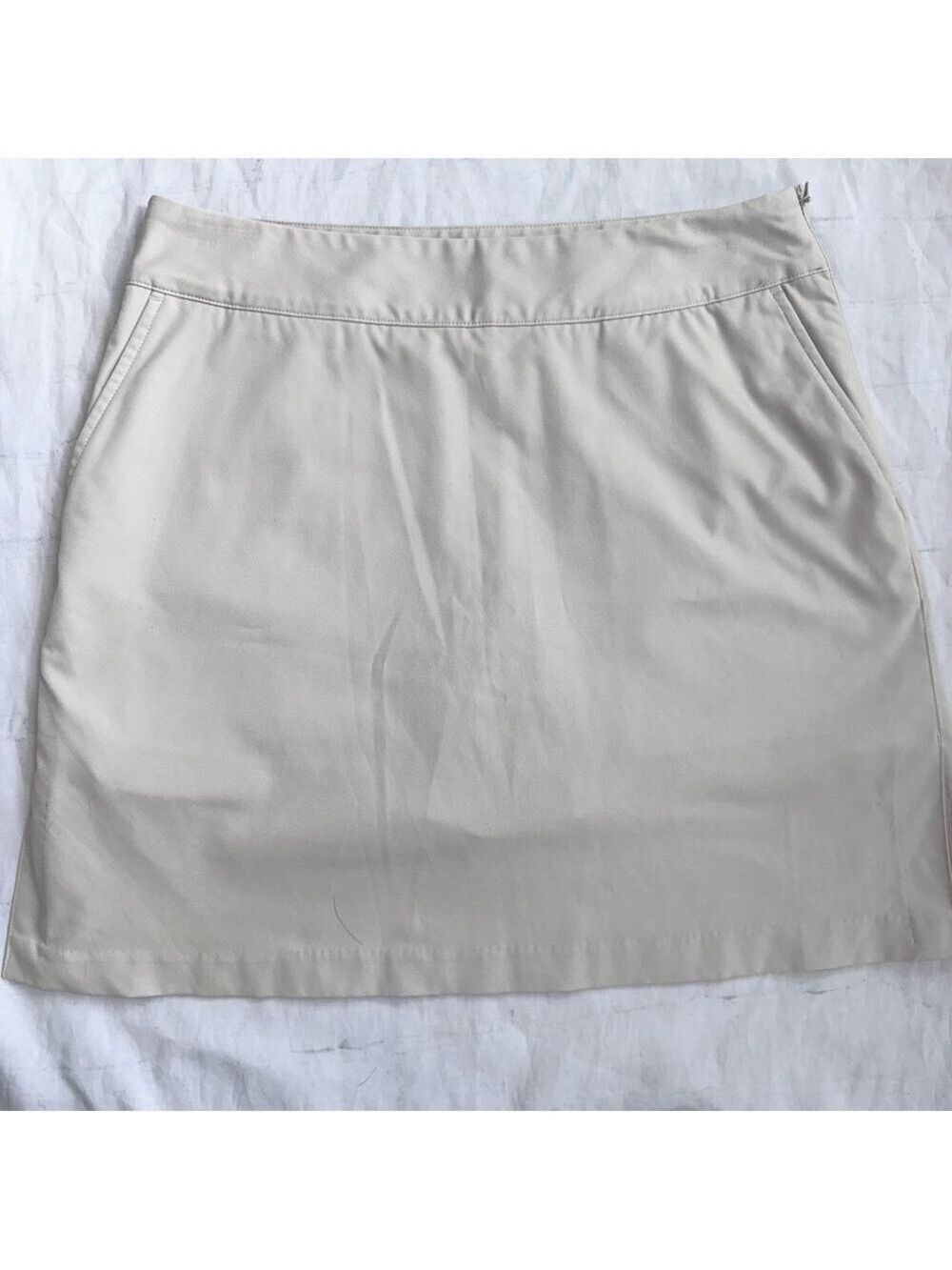EUC Women’s Size 6 Adidas Clima Cool Athletic Golf Skort Tan/Beige